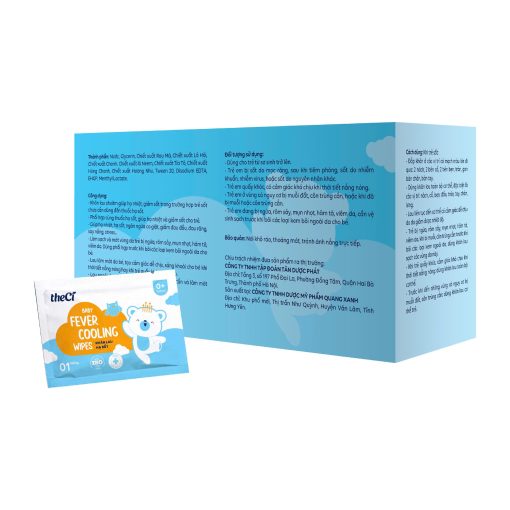 ຜ້າເຊັດຫຼຸດໄຂ້ theCi – Fever Cooling Wipes - Image 3